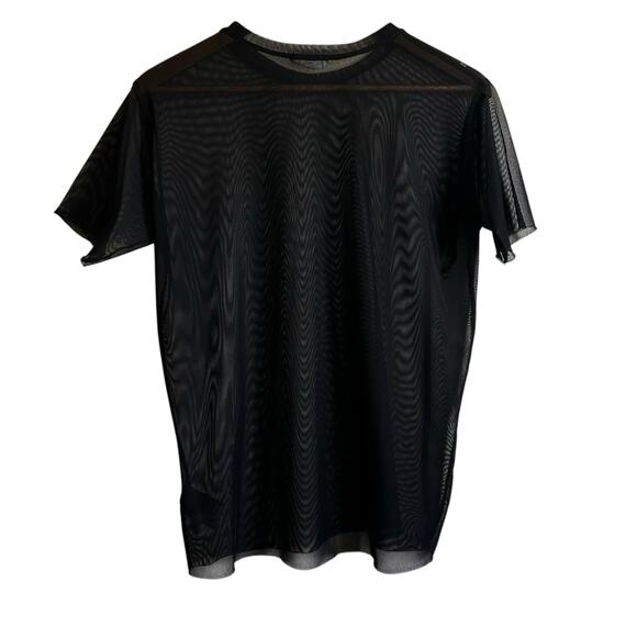 Silence  + Noise Women Top XS Black Sheer Mesh Y2K Retro Rave Grunge Clubwear‎ - Picture 3 of 8